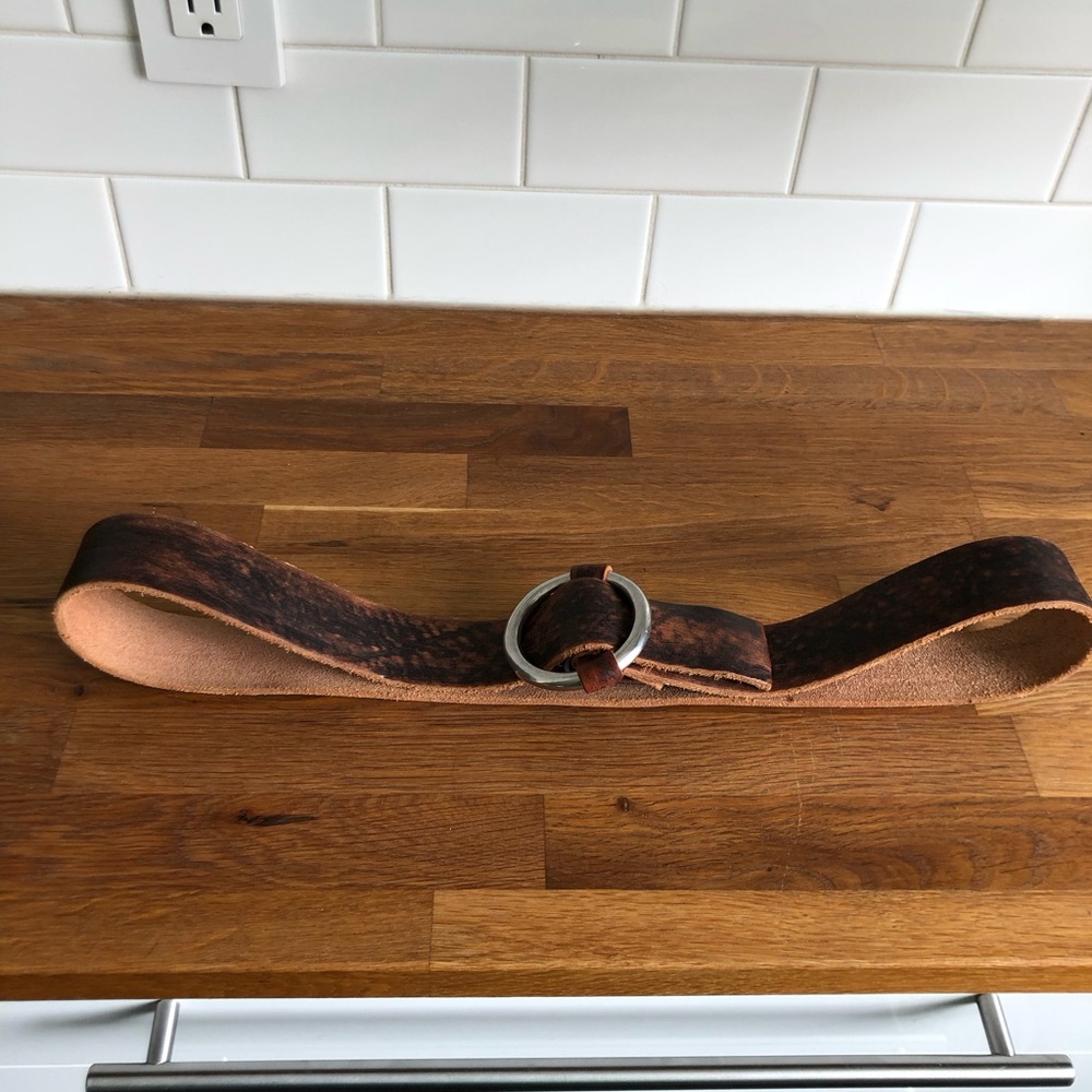 Brown Leather Belt by Brave